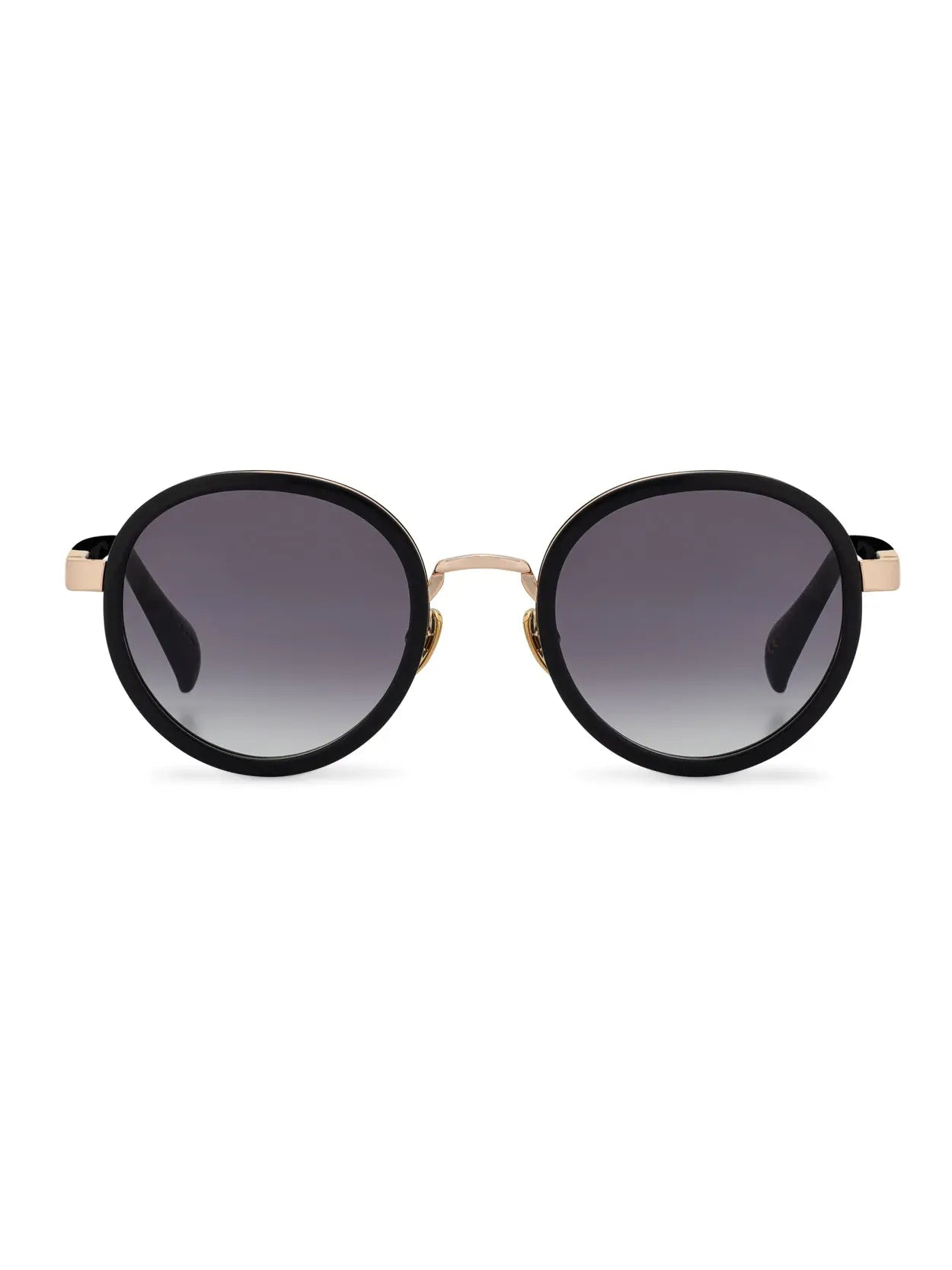 RIVER Black Tortoise Gold ROUND SUNGLASSES – Saint Owen