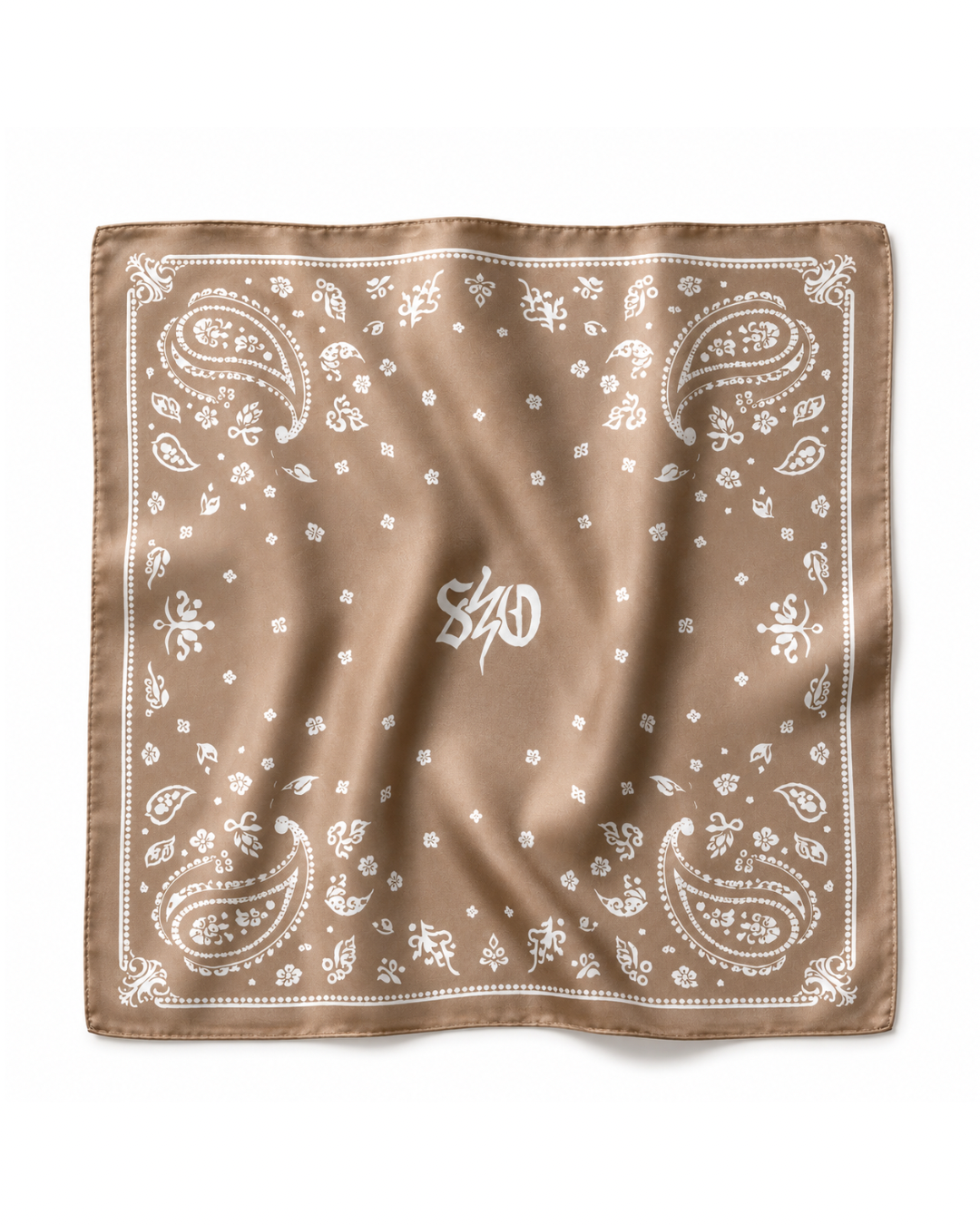BANDANA SILK SCARF | champagne taupe Saint Owen