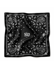 BANDANA SILK SCARF | black