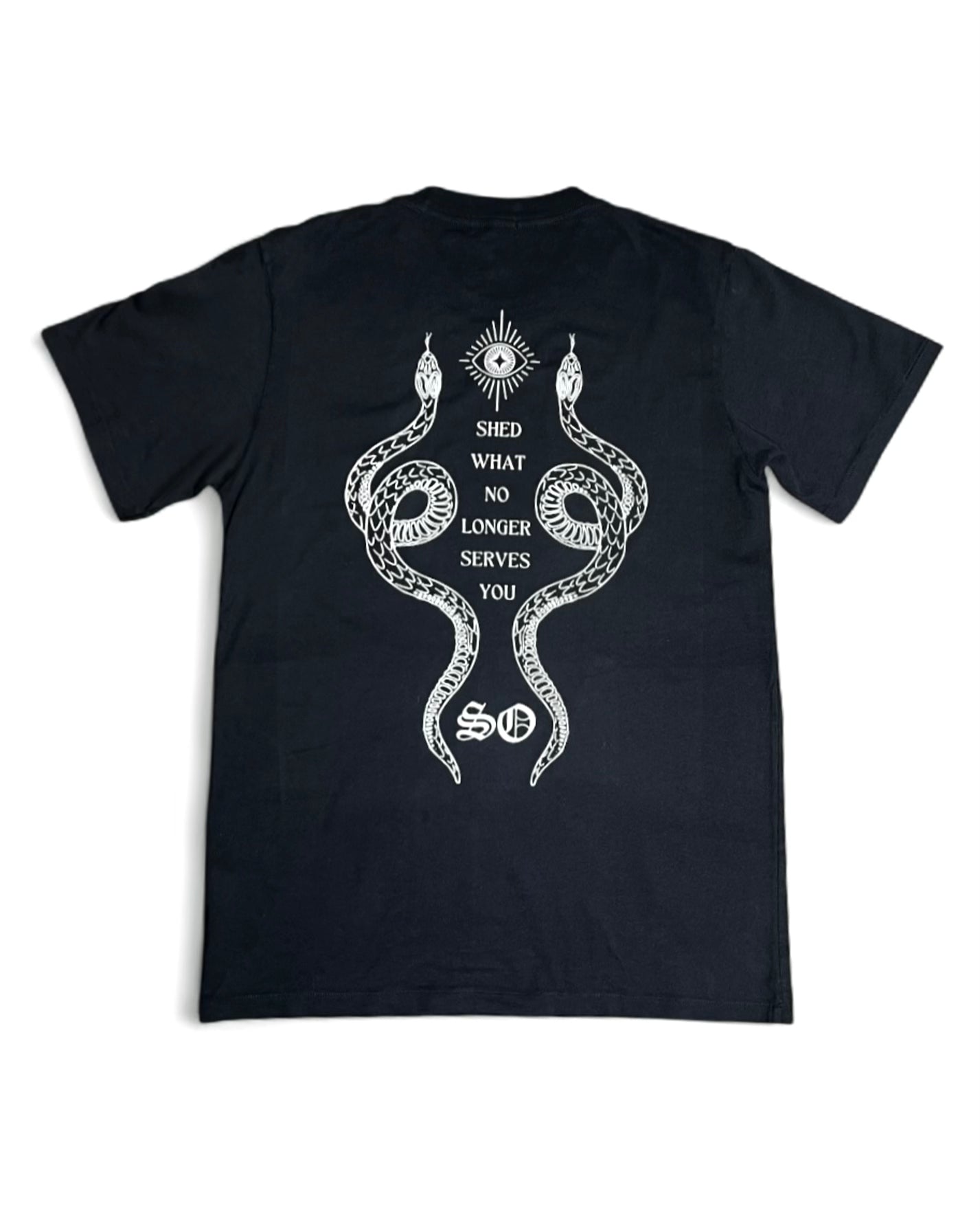 SNAKE TEE | black Saint Owen