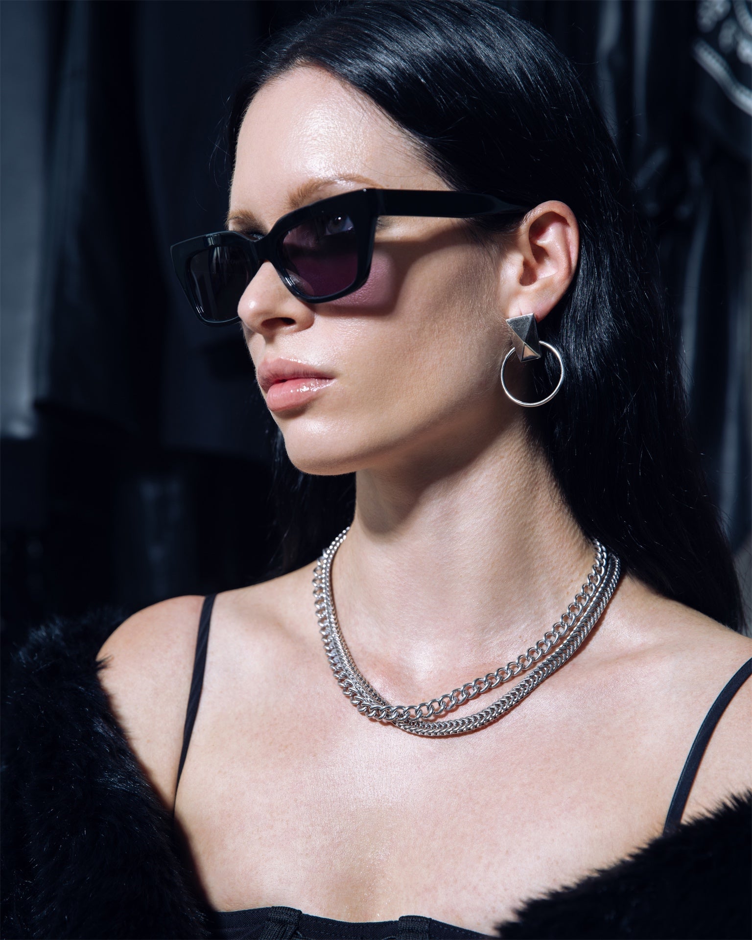 Classic Curb Chain Necklace - Silver Saint Owen