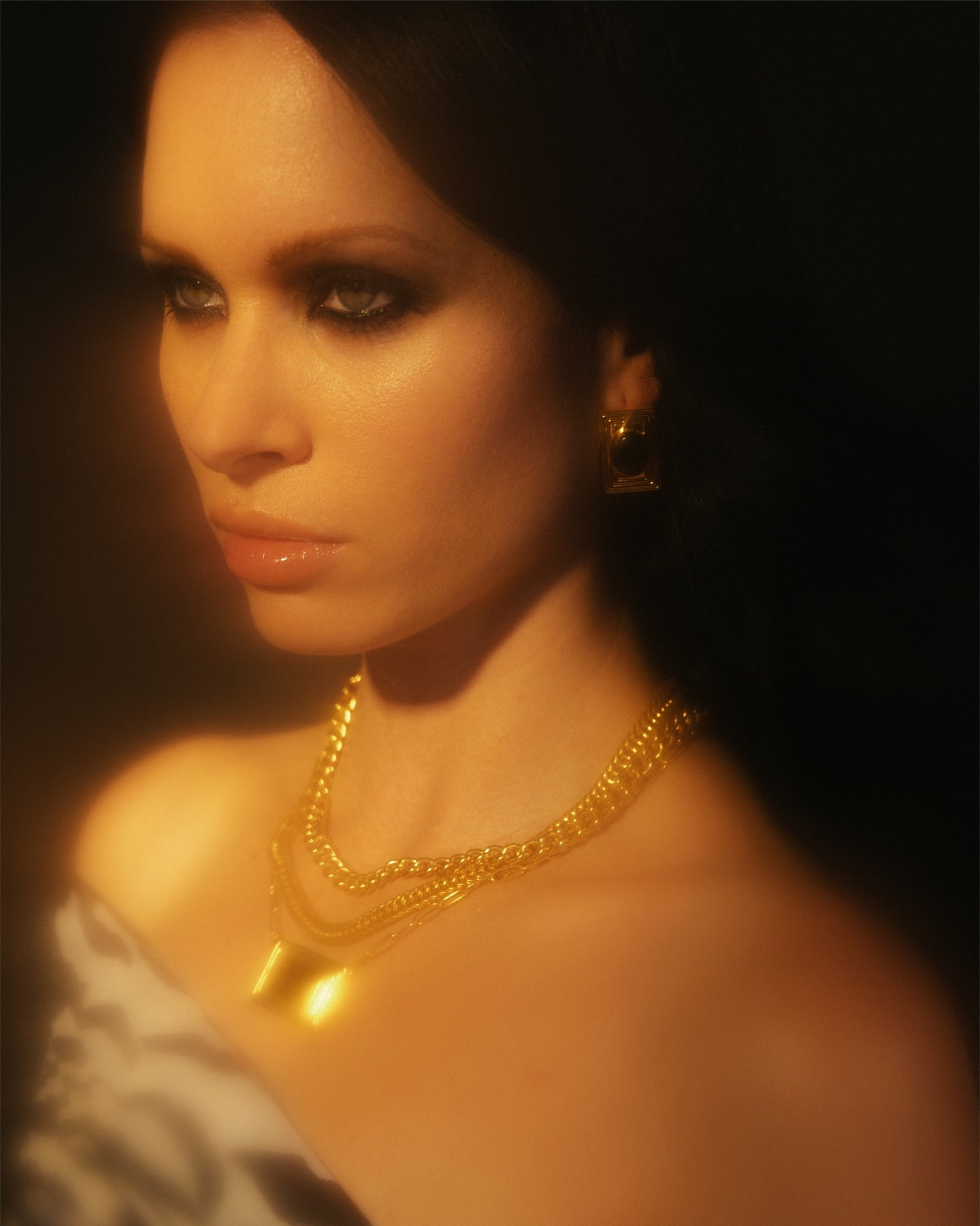 Sculptural Onyx Pendant Necklace Saint Owen