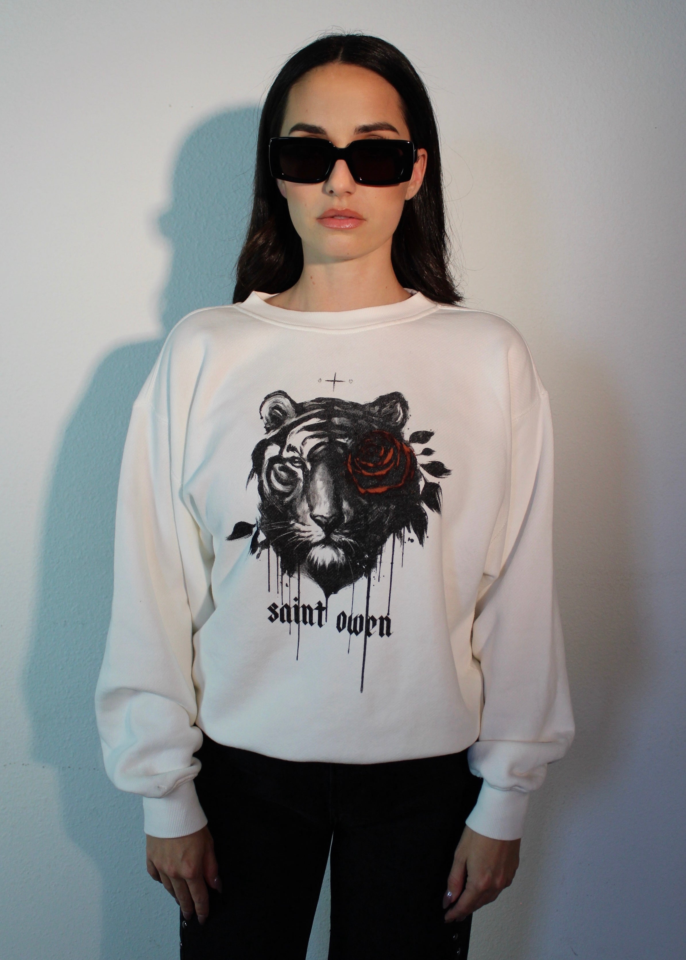 TIGER ROSE SWEATSHIRT Saint Owen